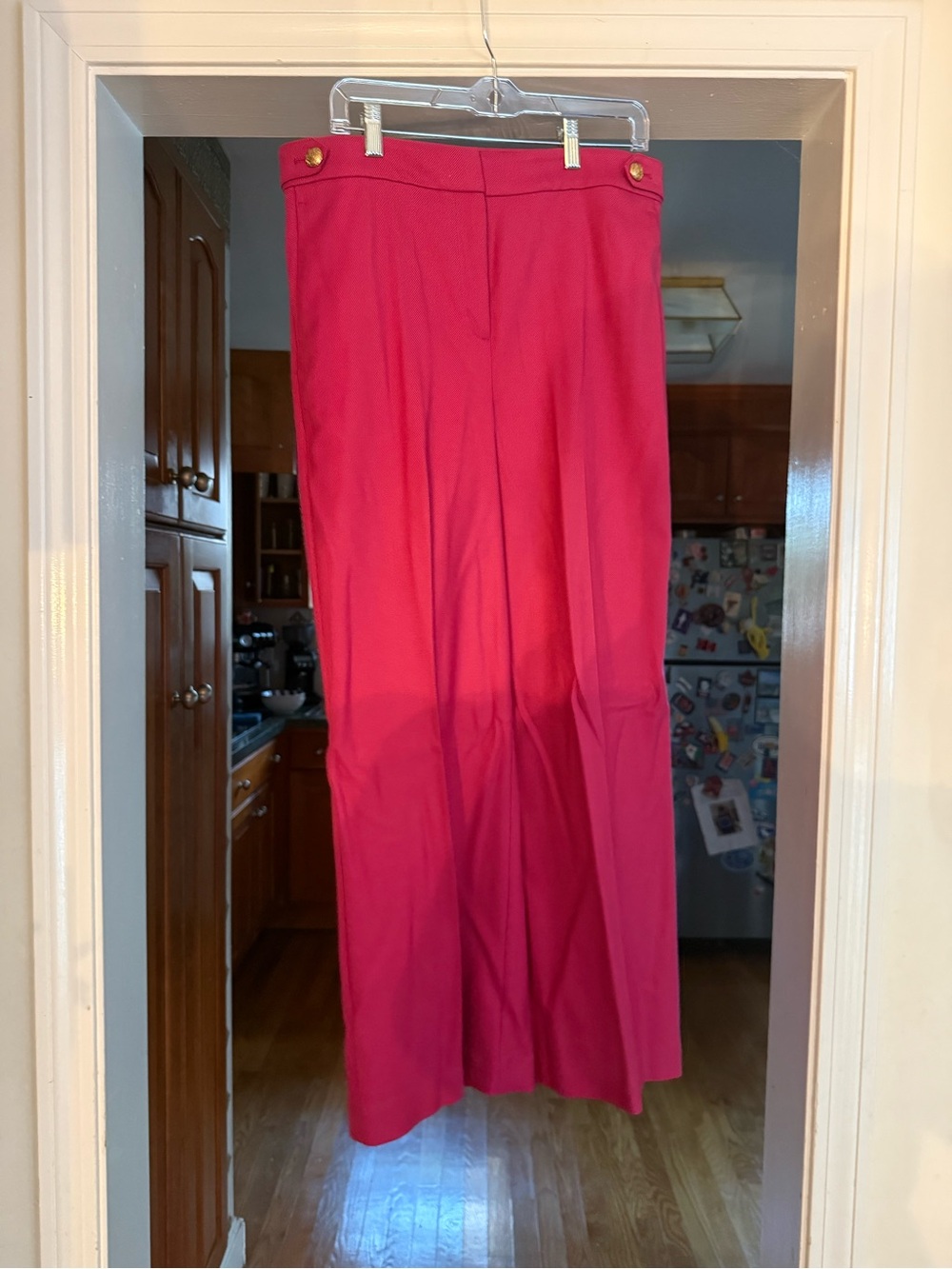 Ann Taylor Hot Pink Wide Leg Pants Size 10 – Altered Length